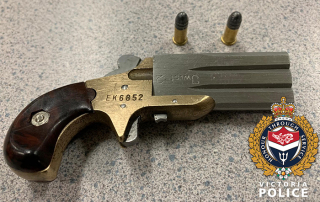 Seized handgun